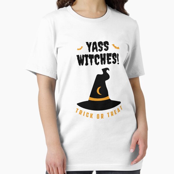 Yass Witches! Halloween Design | LGBTQ+ Pride, Spooky & Sassy Essential T-Shirt