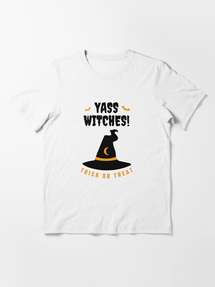 Thumbnail 3 of 7, Essential T-Shirt, Yass Witches! Halloween Design | LGBTQ+ Pride, Spooky & Sassy designed and sold by iconic-days.
