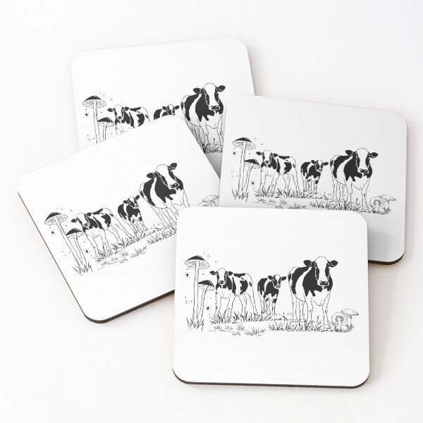 Item preview, Cow Lovers Farmer Cottagecore Mushroom Lover Cow Owner designed and sold by CCKimShop.