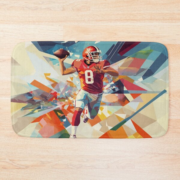 Item preview, Quaterback Throwing Pass Geometric Patterns Active Outdoors Inspired Art designed and sold by CDC40.