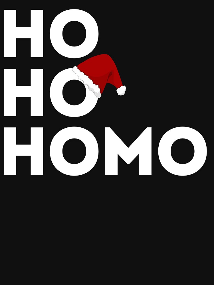 Thumbnail 5 of 5, Zipped Hoodie, Ho, Ho, Homo | LGBTQ+ Pride, Festive & Fun designed and sold by iconic-days.