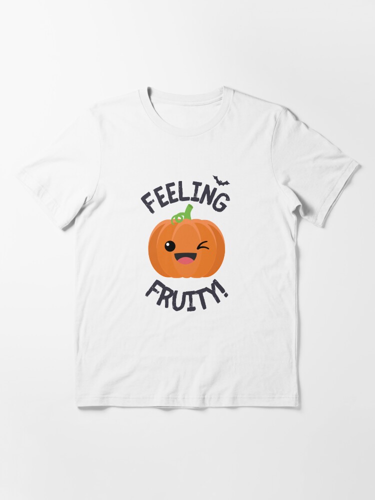 Thumbnail 3 of 7, Essential T-Shirt, Feeling Fruity Pumpkin Halloween Design | LGBTQ+ Pride, Cheeky & Cute designed and sold by iconic-days.