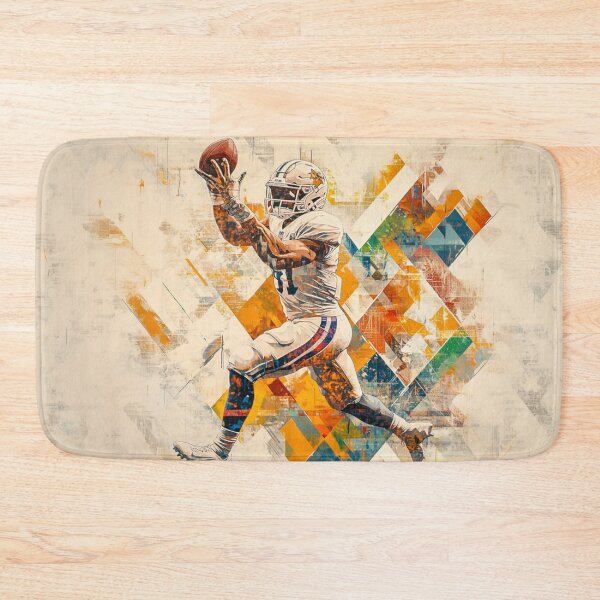 Item preview, Quaterback Throwing Pass Geometric Patterns Active Outdoors Inspired Art designed and sold by CDC40.