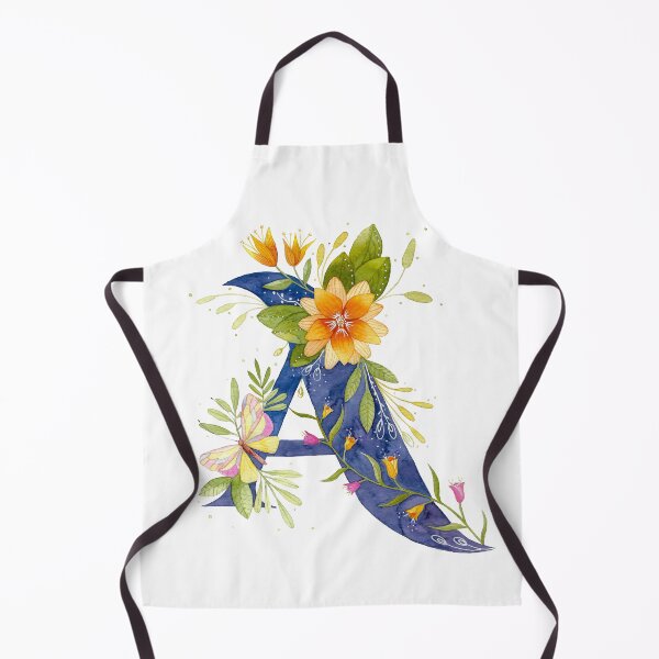 Item preview, Watercolor letter A with colorful flowers designed and sold by GinColorist.