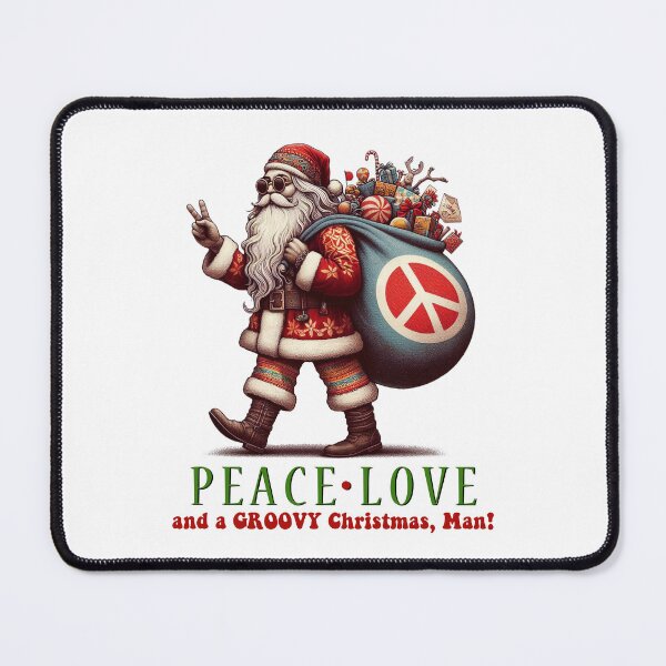 Item preview, Peace Love and a GROOVY Christmas, Man! designed and sold by MuttsDesigns.