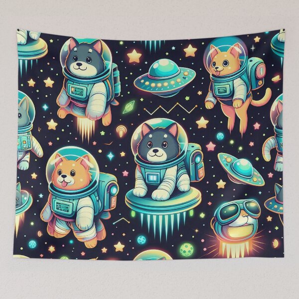 Item preview, Space Adventure Shiba Inu designed and sold by JavisSRDesign.