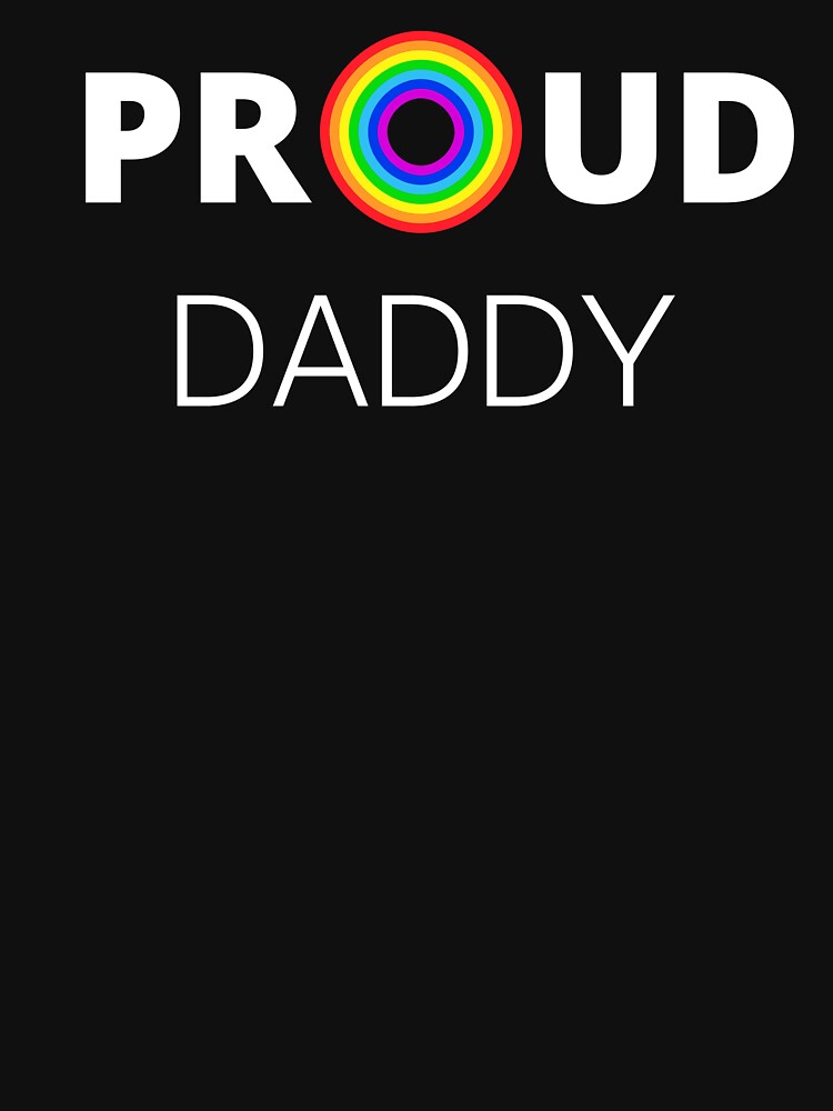 Thumbnail 5 of 5, Zipped Hoodie, Proud Daddy Rainbow Circle Design | LGBTQ+ Pride, Colourful & Proud designed and sold by iconic-days.