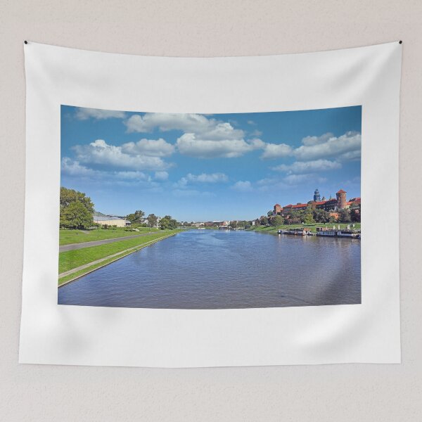 Item preview, Wawel castle and river Wisla in Krakow Poland,landscape  designed and sold by goceris.