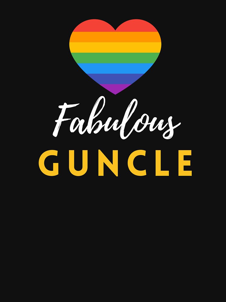 Thumbnail 5 of 5, Zipped Hoodie, Fabulous Guncle (Gay Uncle) Design | LGBTQ+ Pride, Fabulous & Proud designed and sold by iconic-days.