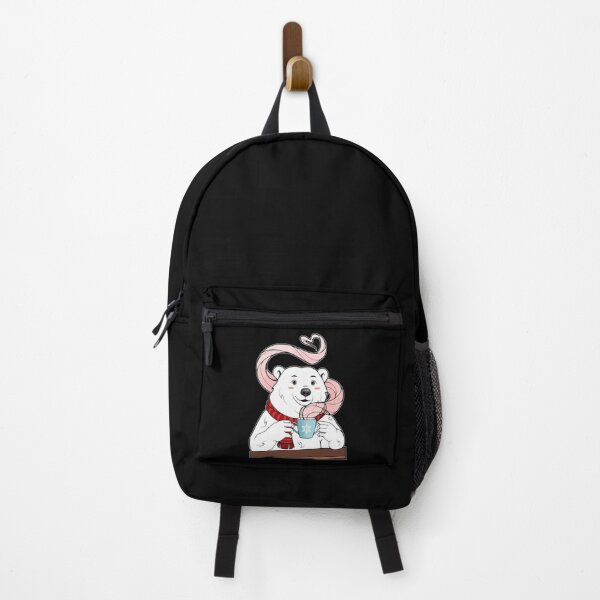 Item preview, Kawaii Polar Bear Tea (Black Background) designed and sold by ObsidianDaz.
