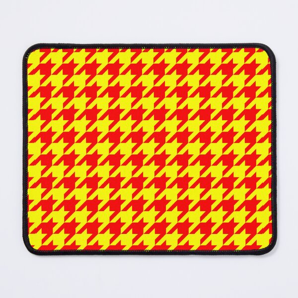 Item preview, Red Yellow Houndstooth Pattern Design designed and sold by PatternTitan.