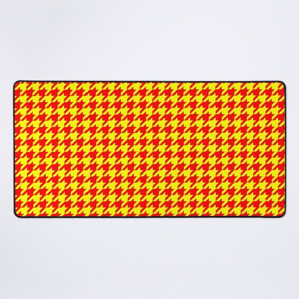 Item preview, Red Yellow Houndstooth Pattern Design designed and sold by PatternTitan.