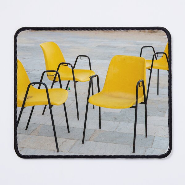 Item preview, Four yellow chairs from San Vito Lo Capo Trapani, Italy designed and sold by EmeraldeaArt.