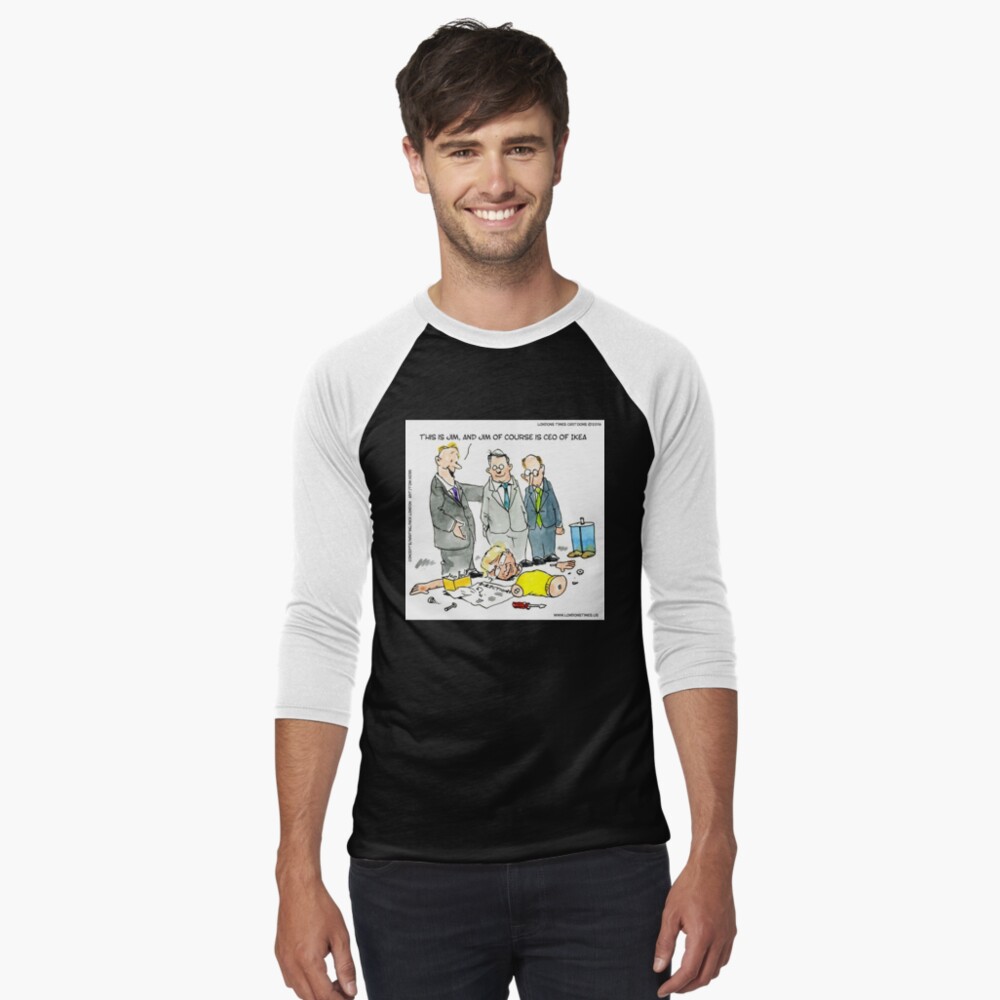 Item preview, Baseball ¾ Sleeve T-Shirt designed and sold by ltcartoons.