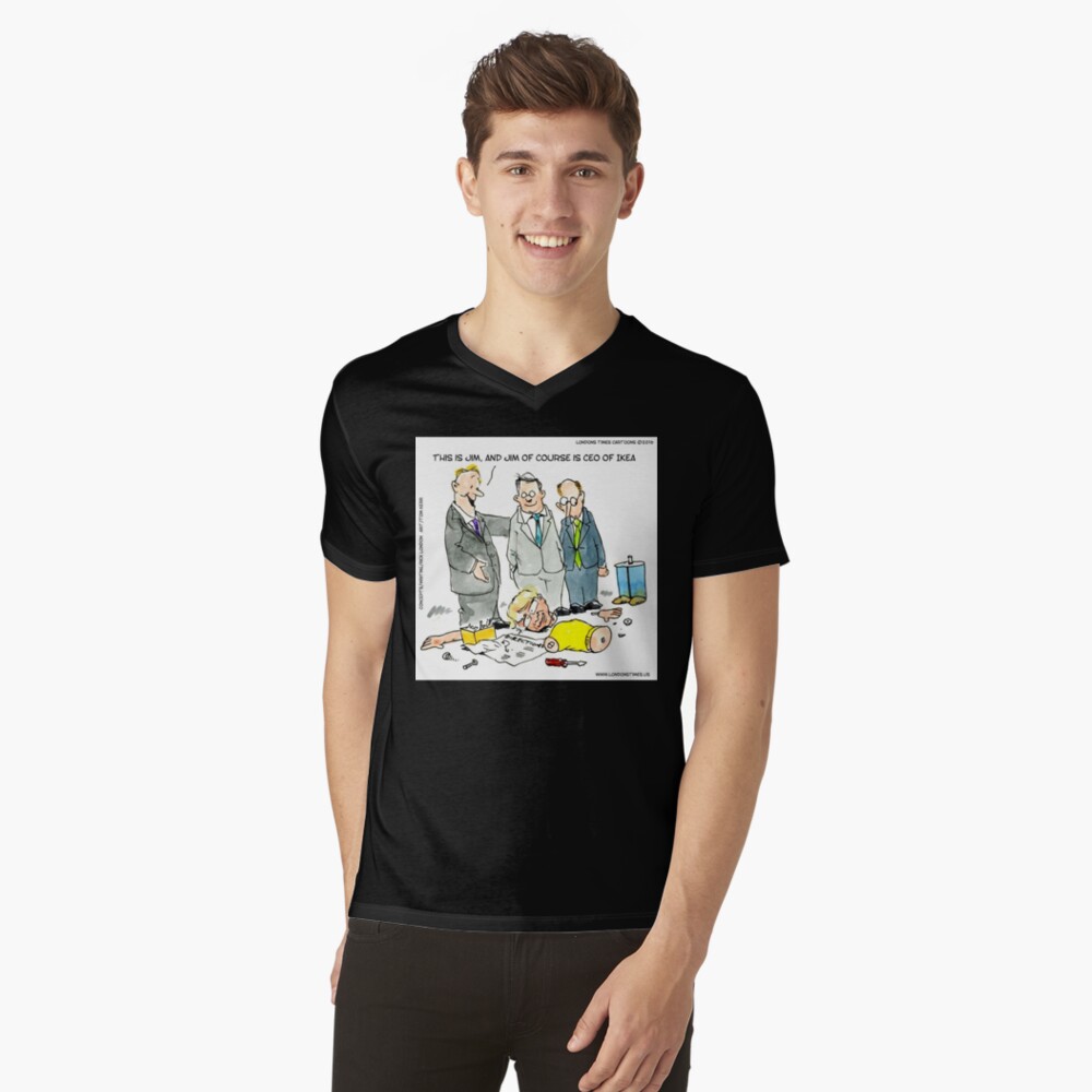 Item preview, V-Neck T-Shirt designed and sold by ltcartoons.