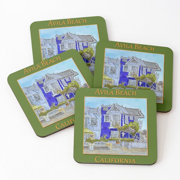 Item preview, Cute stores along the boardwalk in Avila Beach California designed and sold by welshdesigns.