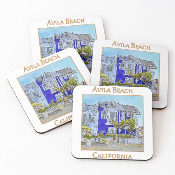 Item preview, Cute stores along the boardwalk in Avila Beach California designed and sold by welshdesigns.