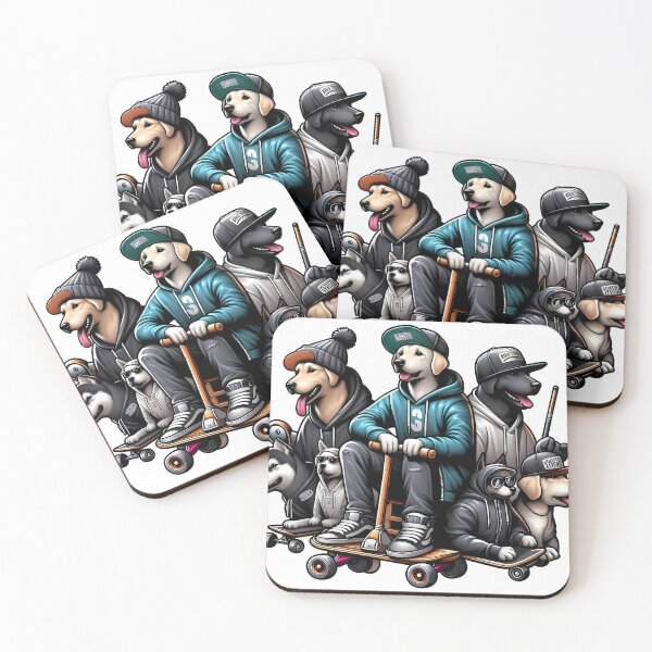 Item preview, Skater Dogs Cool Crew designed and sold by JavisSRDesign.