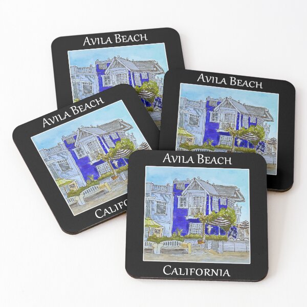 Item preview, Cute stores along the boardwalk in Avila Beach California designed and sold by welshdesigns.
