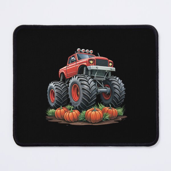 Item preview, Halloween Offroad Monster Truck Riding on Pumpkins - Spooky Adventure Art designed and sold by Colorful-Garden.