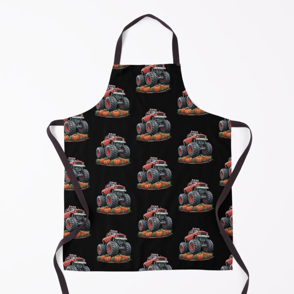 Item preview, Halloween Offroad Monster Truck Riding on Pumpkins - Spooky Adventure Art designed and sold by Colorful-Garden.