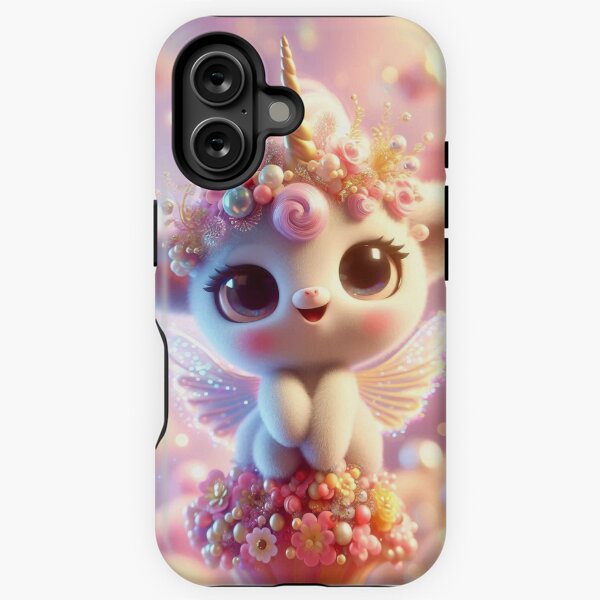 Aperçu de l'œuvre Étui de téléphone à motif de créature mignonne III créée et vendue par Silvanums Shop.