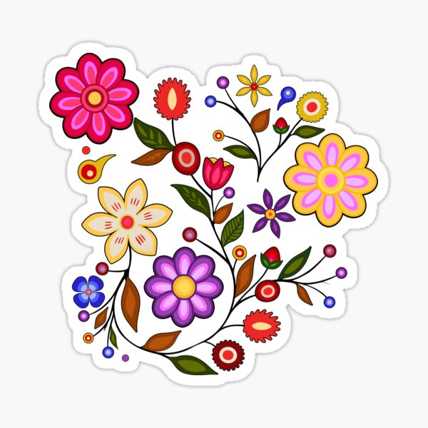 Item preview, Traditional Ojibwe Floral  designed and sold by YalenArt.