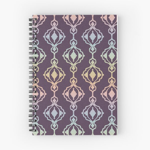 Item preview, Dacha Arabesque Pattern - Fig + Rainbow Sorbet designed and sold by Irene Estelle.