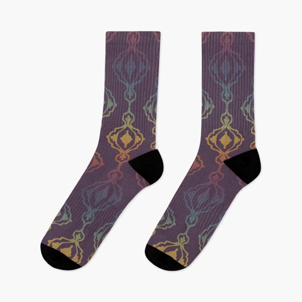 Item preview, Dacha Arabesque Pattern - Fig + Rainbow Sunset designed and sold by Irene Estelle.