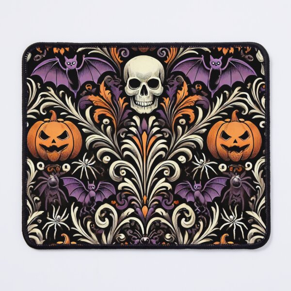 Item preview, Halloween Damask Pumpkins, Skulls & Bats designed and sold by DesignsByPrnces.