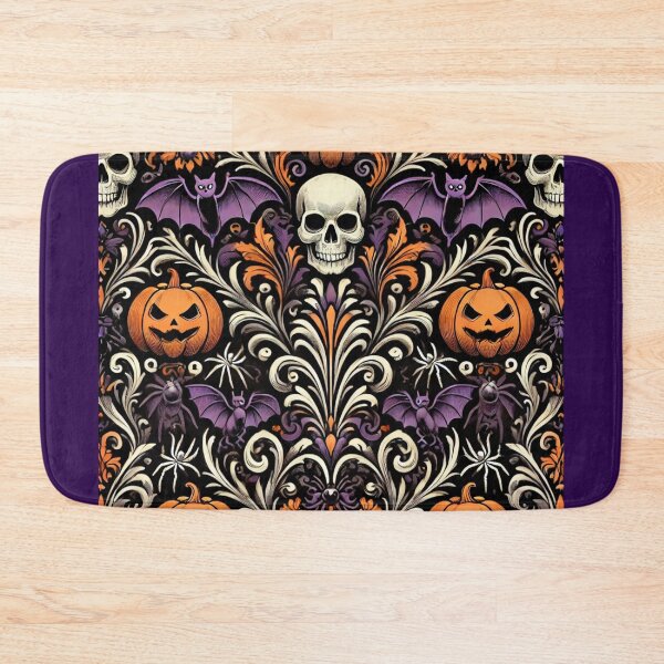 Item preview, Halloween Damask Pumpkins, Skulls & Bats  designed and sold by DesignsByPrnces.