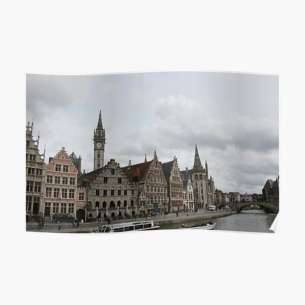 The Graslei, Ghent Poster