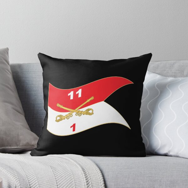Artikelvorschau, 1. Schwadron, 11. Panzerkavallerieregiment - Guidon - Winken entworfen und verkauft von Military Insignia Products.
