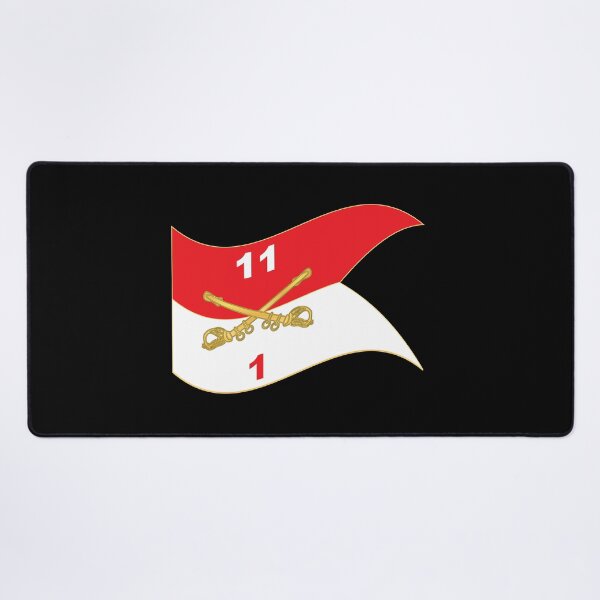Artikelvorschau, 1. Schwadron, 11. Panzerkavallerieregiment - Guidon - Winken entworfen und verkauft von Military Insignia Products.