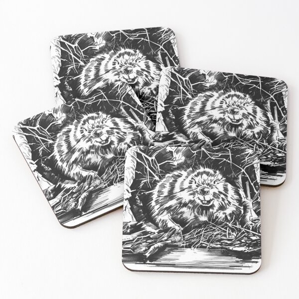 Item preview, beaver black and white designed and sold by CraftBrewery.