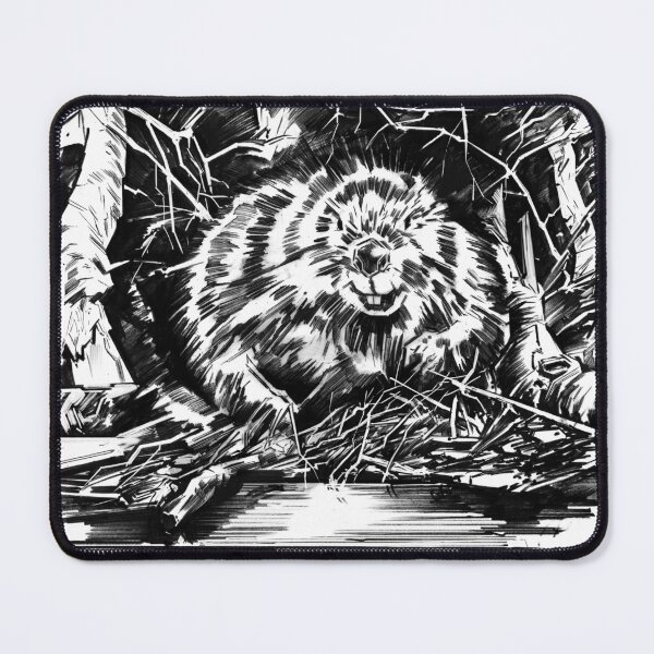 Item preview, beaver black and white designed and sold by CraftBrewery.