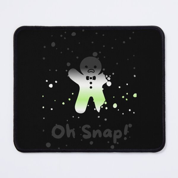 Item preview, Agender Flag Oh Snap Gingerbread person with broken limbs Graphic, Christmas t-shirts, Funny Elf Tees, Funny Xmas t-shirts, broken gingerbread person designed and sold by PrideBeProud.