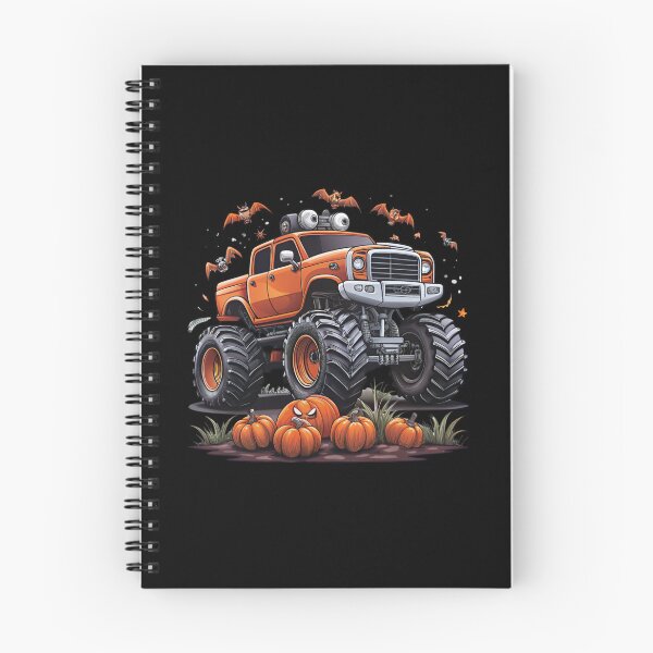 Item preview, Halloween Offroad Monster Truck Riding on Pumpkins - Spooky Adventure Art designed and sold by Colorful-Garden.