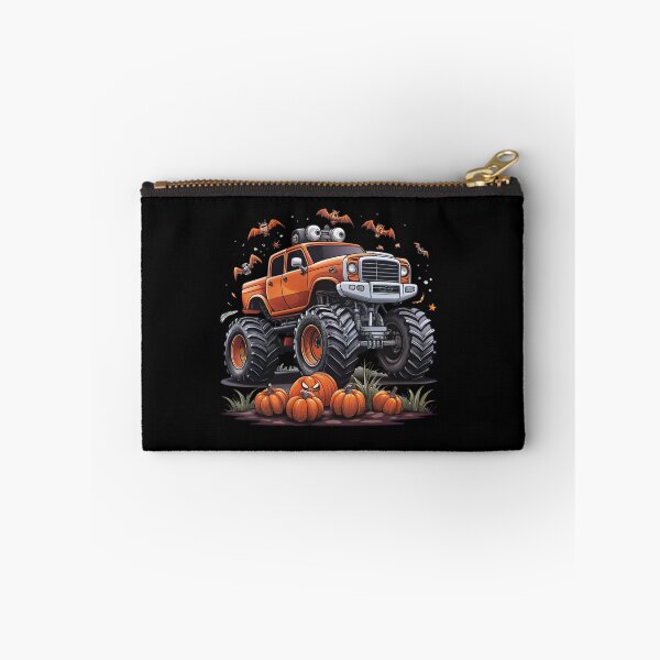 Item preview, Halloween Offroad Monster Truck Riding on Pumpkins - Spooky Adventure Art designed and sold by Colorful-Garden.