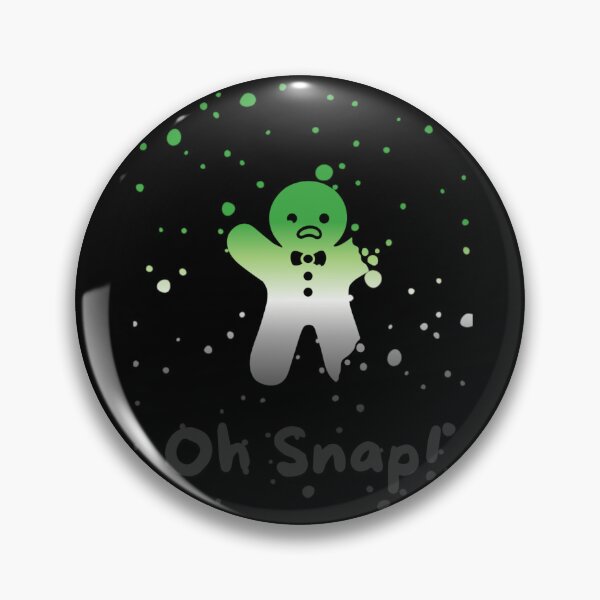 Item preview, Aromantic Flag Oh Snap Gingerbread person with broken limbs Graphic, Christmas t-shirts, Funny Elf Tees, Funny Xmas t-shirts, broken gingerbread person designed and sold by PrideBeProud.