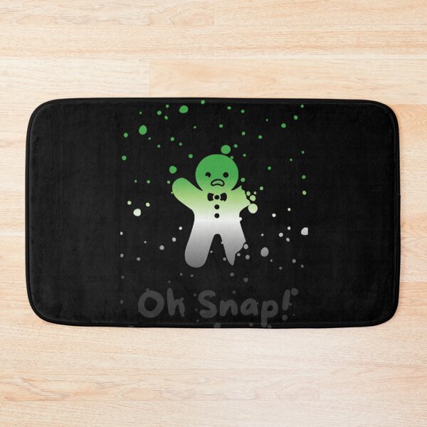 Item preview, Aromantic Flag Oh Snap Gingerbread person with broken limbs Graphic, Christmas t-shirts, Funny Elf Tees, Funny Xmas t-shirts, broken gingerbread person designed and sold by PrideBeProud.