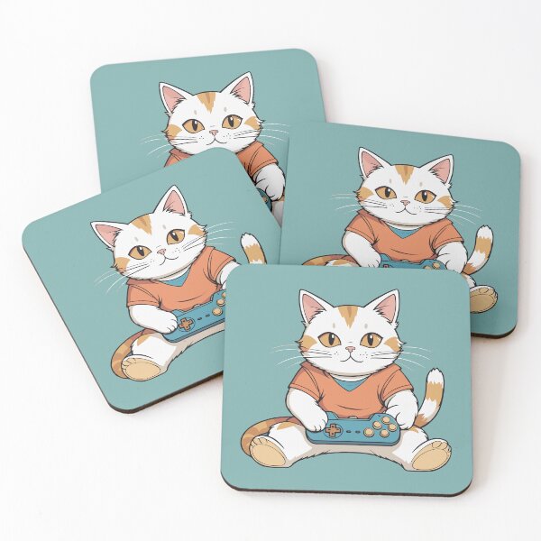 Item preview, Cat at Playing with Controller designed and sold by Atlantico54.