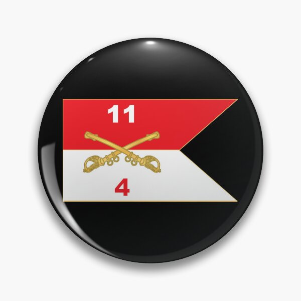 Artikelvorschau, 4. Schwadron, 11. Panzerkavallerieregiment - Guidon entworfen und verkauft von Military Insignia Products.