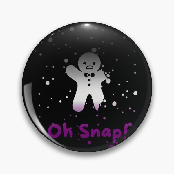 Item preview, Asexual Flag Oh Snap Gingerbread person with broken limbs Graphic, Christmas t-shirts, Funny Elf Tees, Funny Xmas t-shirts, broken gingerbread person designed and sold by PrideBeProud.