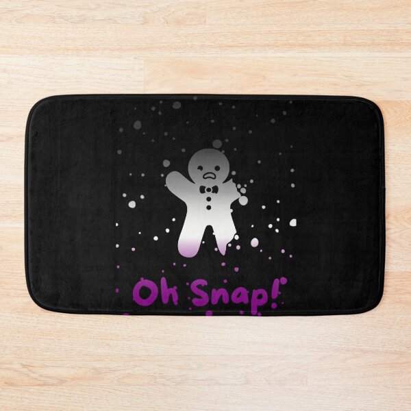 Item preview, Asexual Flag Oh Snap Gingerbread person with broken limbs Graphic, Christmas t-shirts, Funny Elf Tees, Funny Xmas t-shirts, broken gingerbread person designed and sold by PrideBeProud.