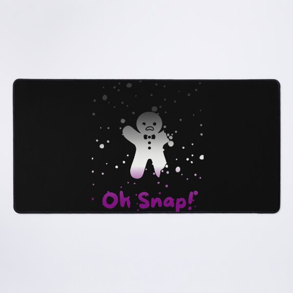 Item preview, Asexual Flag Oh Snap Gingerbread person with broken limbs Graphic, Christmas t-shirts, Funny Elf Tees, Funny Xmas t-shirts, broken gingerbread person designed and sold by PrideBeProud.