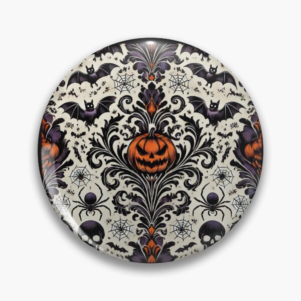 Item preview, Halloween Damask Pumpkins, Spiders & Bats  designed and sold by DesignsByPrnces.
