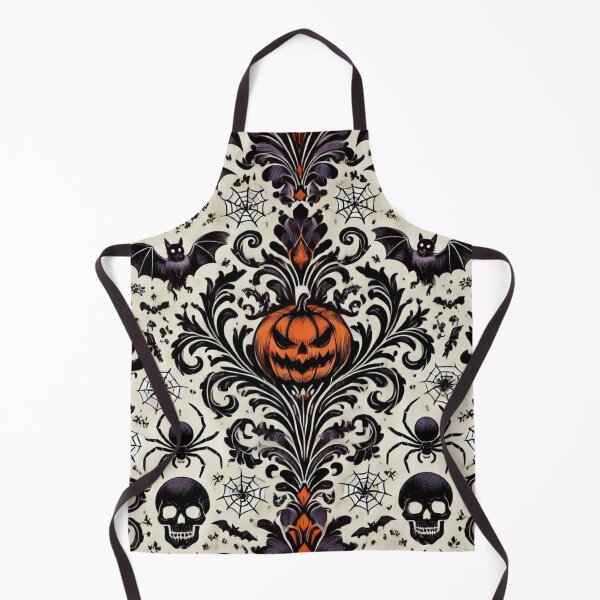 Item preview, Halloween Damask Pumpkins, Spiders & Bats designed and sold by DesignsByPrnces.