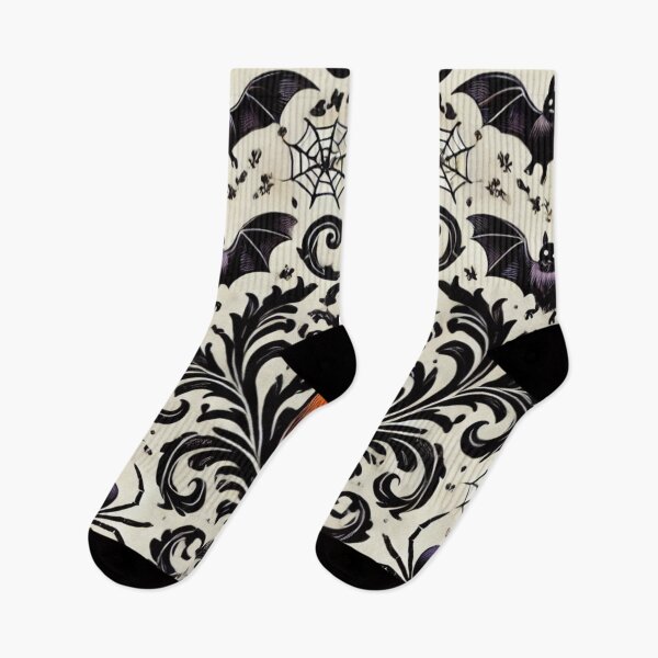 Item preview, Halloween Damask Pumpkins, Spiders & Bats  designed and sold by DesignsByPrnces.
