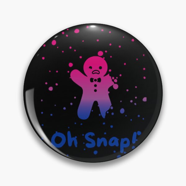 Item preview, Bisexual Flag Oh Snap Gingerbread person with broken limbs Graphic, Christmas t-shirts, Funny Elf Tees, Funny Xmas t-shirts, broken gingerbread person designed and sold by PrideBeProud.